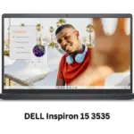 Dell Inspiron 15 3535 Laptop with AMD Ryzen 3, 120Hz FHD Display, and Sleek Carbon Black Design.