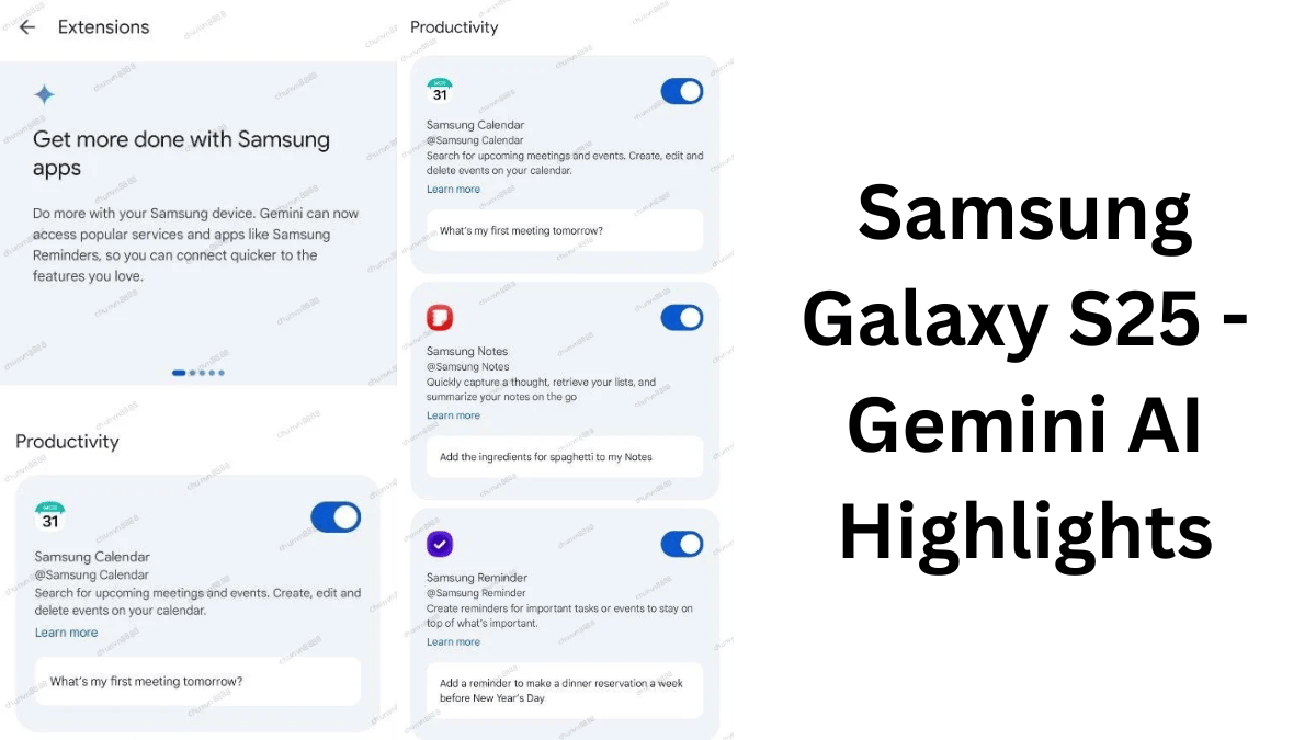 Samsung Galaxy S25 with Gemini AI Features