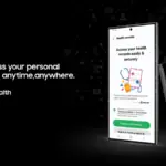 Samsung Health App Showing Personal Health Records Feature